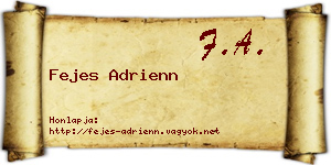 Fejes Adrienn névjegykártya